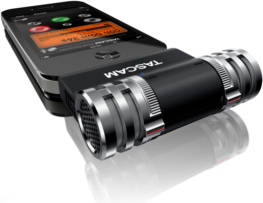Studiolyd på iPhone Tascam Model 12 Studiolyd