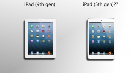 Smalere ramme på den nye iPad 5 (bilde fra Gizmag)