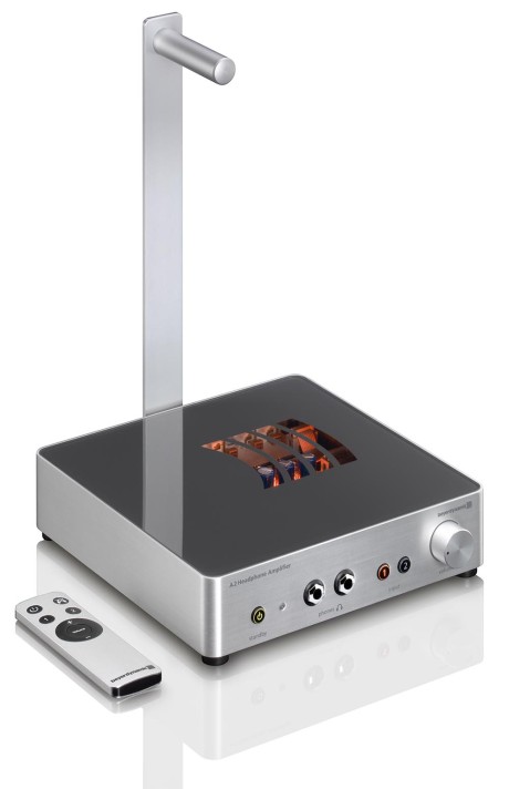 A2 leveres med et elegant hodetelefonstativ i aluminium.