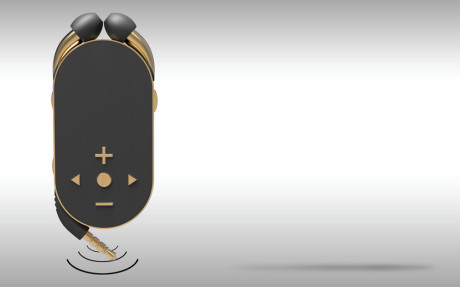 Øreproppene bruker valgfritt kabel eller trådløs Bluetooth med NFC-tilkobling.