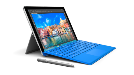 Den nye Surface Pro 4 med 12,3″ skjerm. Foto: Microsoft