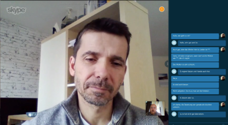 Når man snakker, vil Skype Translator også ha det talte ord som tekst i skjermbildets høyre side. Foto: Peter Gotschalk, Lyd & Bilde