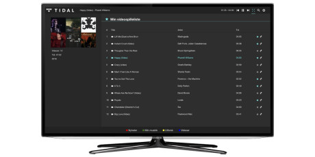 Nå kan du lage dine egne video-spillelister i Tidal. Foto: Tidal