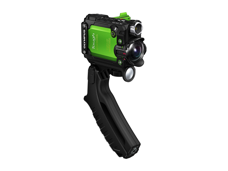 (Foto: Produsenten) Et praktisk pistolgrep følger med for håndholdte opptak.