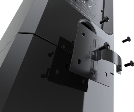 Høyttaleren 1723 Monitor kan enkelt monteres til et matchende stativ og dermed ligne en gulvhøyttaler. Foto: Arendal Sound