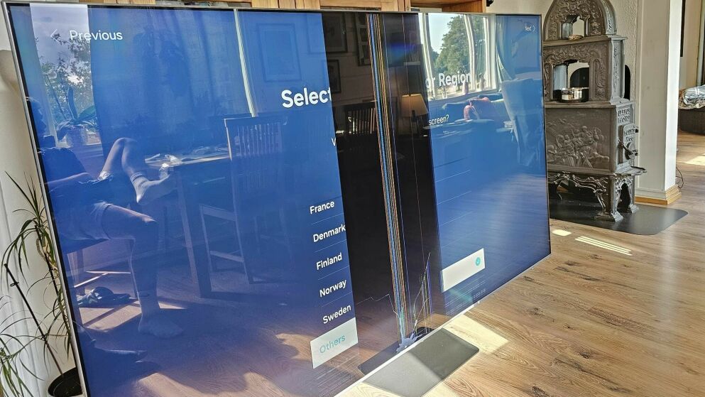 Gigantisk Samsung-TV ble knust før fotballseansen