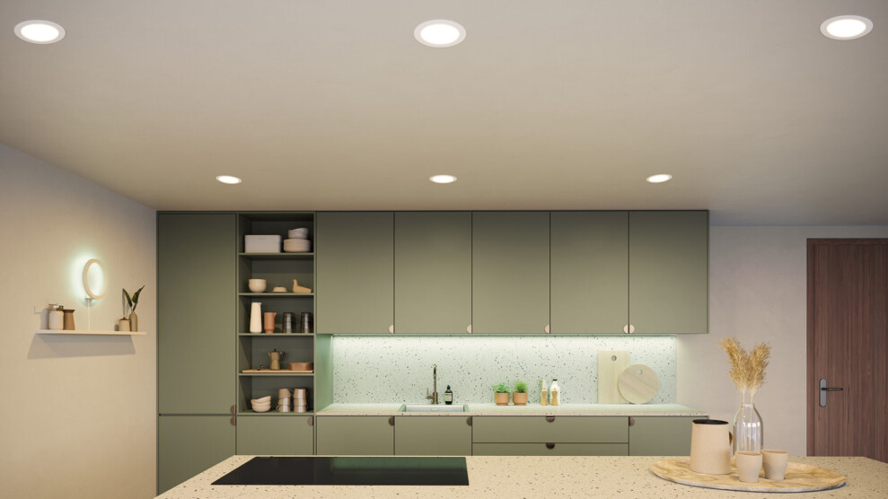 Philips Hue Slim Recessed light in white - lifestyle