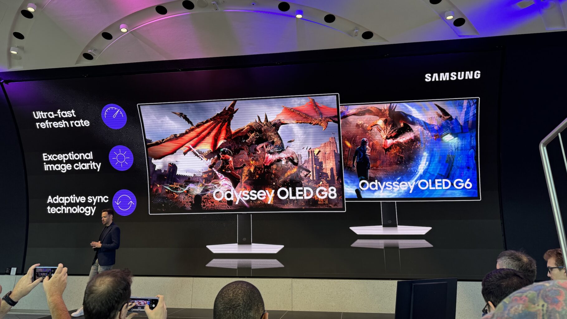 OLED-gamingskjermer med smarte funksjoner fra Samsung