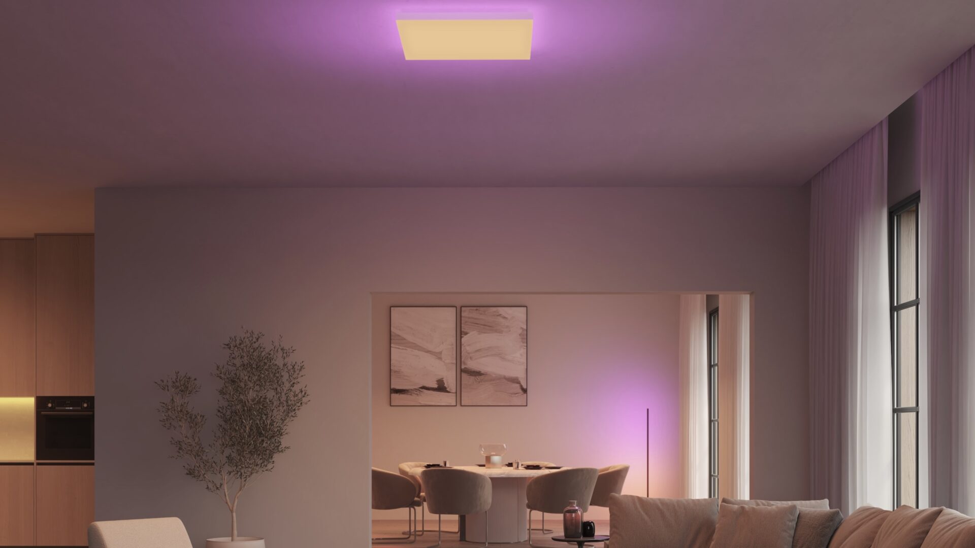 Firkantede taklamper og flere funksjoner fra Philips Hue