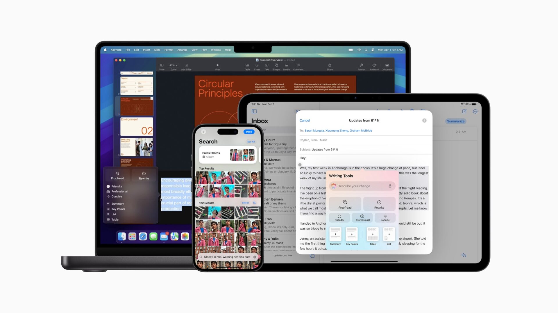 Nå kommer Apple Intelligence til iPhone, iPad og Mac