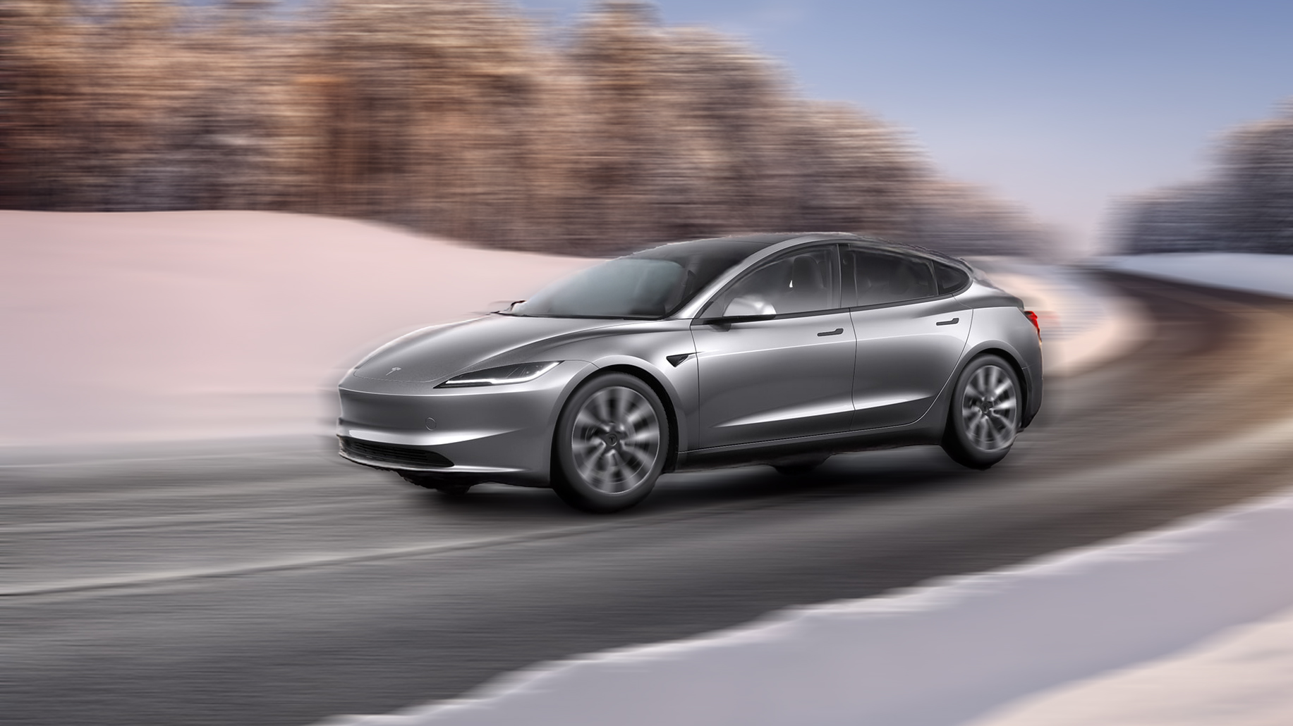 Tesla Model 3 går over 700 km