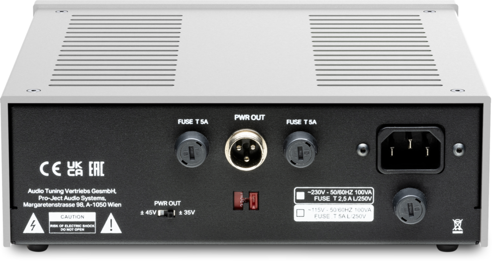 Power Box RS2 Amp Backview silver cutout