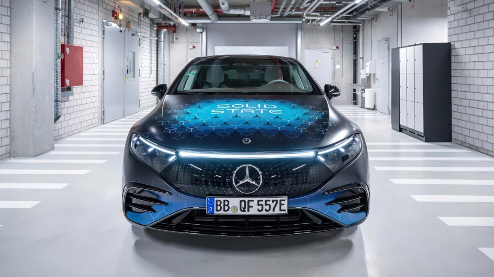 Mercedes-Benz EQS med faststoffbatteri. Foto: Mercedes-Benz