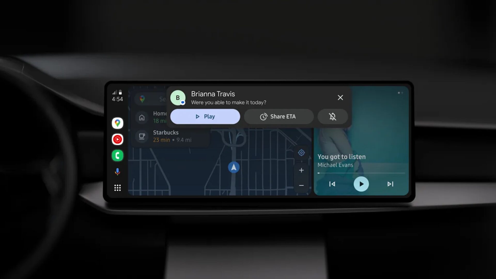 Gemini Live kommer til Android Auto